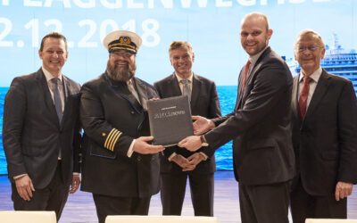 Die Zukunft nimmt Fahrt auf: AIDA Cruises übernimmt mit AIDAnova innovatives und weltweit erstes LNG-Kreuzfahrtschiff
