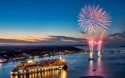 Großes AIDA Abschlussfeuerwerk auf der Kieler Woche 2019