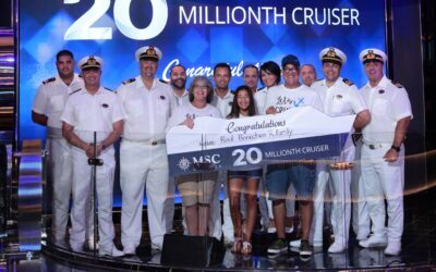 MSC Cruises feiert mit dem 20-millionsten Passagier einen Meilenstein in seinem globalen Wachstum