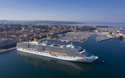 Costa Kreuzfahrten sind zurück: Die Costa Deliziosa sticht heute in Triest für eine Italien-Kreuzfahrt in See
